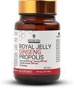 Bij en u Royal Jelly met Ginseng Tablet, Propolis Extract, 60ct, 100% natuurlijke Superfood, Ultra Pure, Immune Support Supplement, Antioxidanten, Keto, Paleo, Glutenvrije