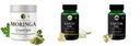 Moringa-oleifera-powder, Garlic-oil-vegetarian-capsules, Castor-oil-vegetarian-capsules Combo | Convenient Nutrition & Wellness Routine | Multi-Product Pack