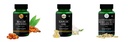 Haldi-oil-vegetarian-capsules, Garlic-oil-vegetarian-capsules, Glucosamine-msm-tablets Combo | Convenient Nutrition & Wellness Routine | Multi-Product Pack