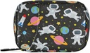 Space Travel Galaxy Astronauten pil Box 7 Dag pil Case Bag Travel pil Organizer Bag met rits draagbare week Case Compacte grootte voor vitamine supplement houder