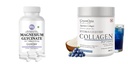 Magnesium Glycinate Forte Tablets Marine Collagen Peptides Powder Blueberry Wellness Daily Vitality |60 CAPSULES