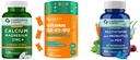 Carbamide Forte Health Set - Calcium-Magnesium-Zinc (120 Tablets) + Vitamin D3-K2-B12 Gummies (60pcs, Mango) + Men's Multivitamin (60 Tablets) | Complete Nutrition