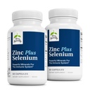 Terry Natuurlijk Zink Plus Selenium - Immune & Respiratory Health Supplement - Mineral Supplement met Zink Biglycinate chelate - Formule met Selenium voor Cellular Health Support - 60 capsules