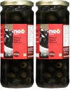 Neo Pitted Black Olives 450g l 1 Jar l Low Fat Ready-to-Eat Healthy Snack, Source of Fibre l Enjoy as Topping for Pizza & Pasta l 450g (Pack of 2)