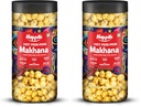 Happilo Premium Makhana Superhot Peri Peri Jar 80g | Roasted Foxnuts, Phool Makhana | Healthy Snacks | Low Calorie, Vegan & Spicy (Pack of 2)
