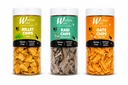 Wadianwale Healthy Diet Multimillet Mint Gluten Free Chips & Palak Masala Gluten Free Chips & Ragi Masala Gluten Free Chips (Pack of 3)
