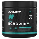 Nutrabay Pure BCAA 2:1:1-5000 mg BCAAs | Intra/Post Workout Energy Drink for Muscle Recovery & Endurance - 250g Unflavoured