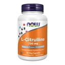 NOW Foods Supplementen, L-Citrulline 750 mg, Ondersteunt Proteïne Metabolisme*, Aminozuur, 90 Veg Capsules