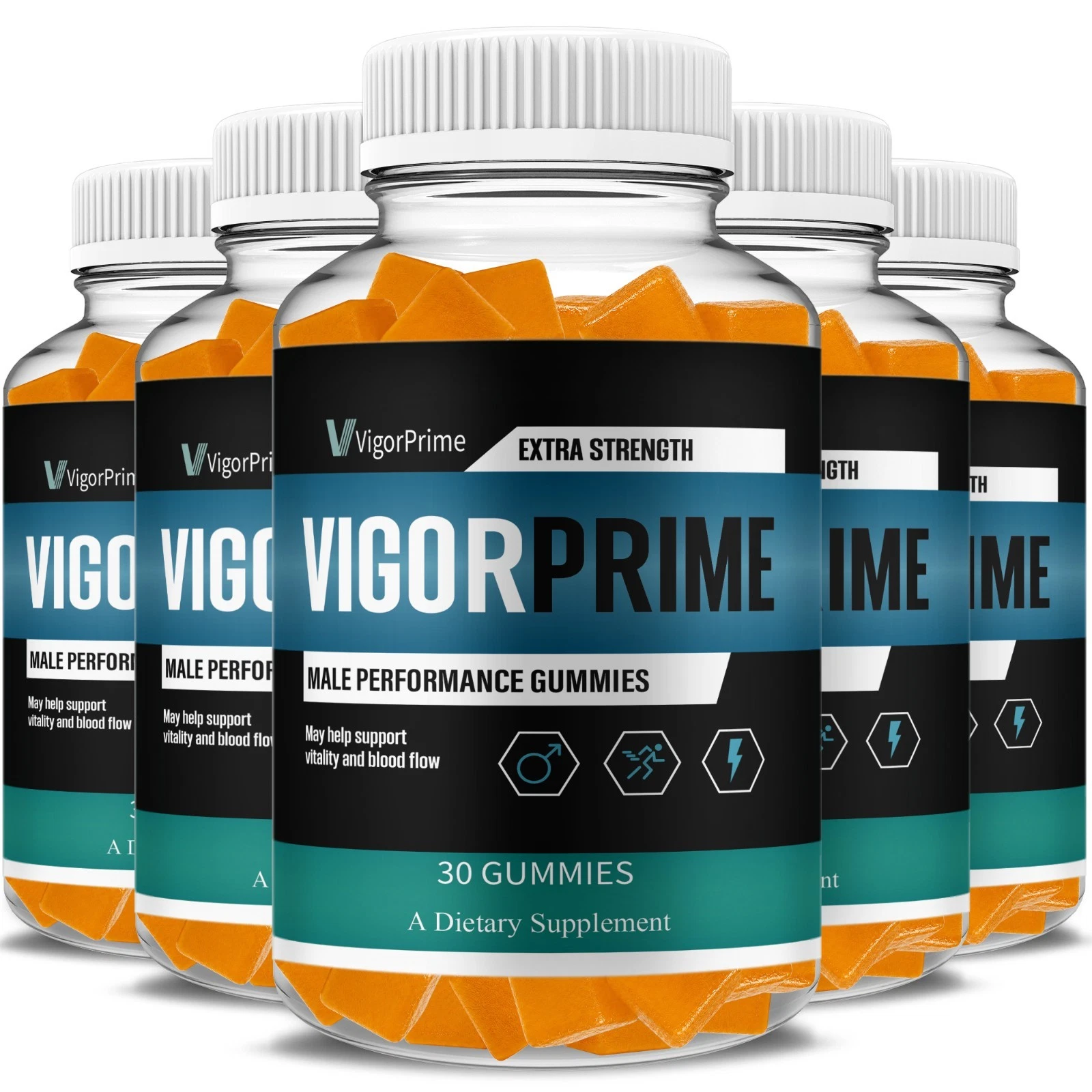 (5 Pack) Vigor Prime Gummies VigorPrime Performance Supplement (5 Month Supply)
