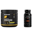 Nutrabay Gold Micronised Creatine Monohydrate Powder - 250g, Lemon and Pro Active Multivitamin for Men - 60 Veg Capsules