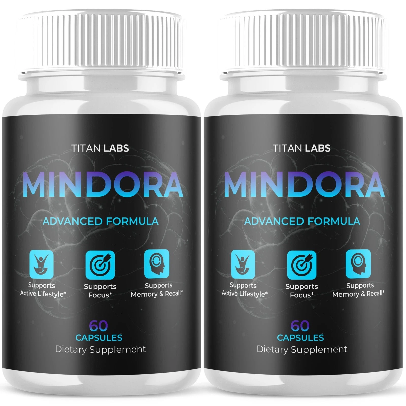 (2 Pack) Mindora Nootropic Brain Health Support Supplement Mind Ora 120 Capsules