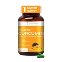 ZEROHARM Holistic Nano Curcumin Tablets with 95% Curcuminoids & Piperine | Turmeric Supplement for Joints, Immunity & Pain Relief | Antioxidant and Anti Inflammatory | For Men & Women | 60 Tablets