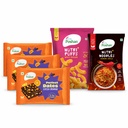 ACME Poshan Snack Variety Pack, Perfect Dates Cocoa Orange Pack of 3, Nutri+ Noodles Korean Chilli, Nutri+ Puffs Spicy Fusion, No Palm Oil, High Protein Healthy Snacks Combo