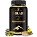 Nutriley Shilajit Gold Capsules With 24 Carat Gold, Shilajit, Ashwagandha & Gokshura 60 Capsules (Pack of 1)