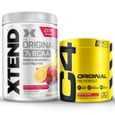 Cellucor Pre Workout & BCAA Bundle, C4 Original Pre Workout Powder, Fruit Punch, 30 porties + XTEND BCAA Powder, Knockout Fruit Punch, 30 porties