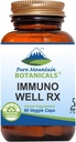 Pure Mountain Botanicals Immuno Well RX - Kosher Caps met Biologische Astragalus Echinacea Knoflook Maitake Shiitake Mushroom Honeysuckle & Beta Glucon