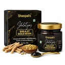 Sheopals Shelatejas Shilajit Gold Resin 20g | 500mg/ seving | 78% Fulvic Acid | Boost Energy, Stamina, Muscle Growth | 80 Servings - Lab Tested