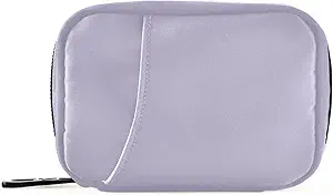 Naanle Pill Box 7 Day Case Travel Organizer Bag met rits Draagbare Wekelijkse Compacte grootte voor vitamine supplement houder, Solid Color Lavender Paars, 4.6 x 3,14 1,88 Inch, 0,12 kg