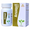 Virgo Arsaquit Tablets - With Goodness of Shuddha Guggulu, Triphala, Suran, Daruharidra, Shuddha Tankan (60 Tablets) (30 Tablets X 2)
