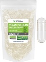 XPRS Nutra Maat 0 Pullulan Lege Capsules - 1000 Count Clean Label Plantcaps Helder Lege Vegan Capsules - Premium Vegetarische Pillen - DIY plantaardige Capsule Vullen voor Do-It-Yourself Supplementen