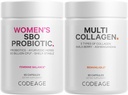 Codeage Multi Collageen Proteïne Capsules & Probiotica for Women Bundle 