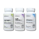 ScimeraMD® AspregaMD 30CT Probiotic + Prebiotic, ScimeraMD® ScimuneMD 30CT Immune Support en ScimeraMD® MultivitamineMD Multimineralen voor spijsverterings-, immuun- en wellnessondersteuning
