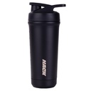 Hack Athletics Pro Blend Stainless Steel Protein Shaker Bottle for Gym, Pre Workout Bottle, Water Bottle for Men and Women | Removable Agitator, Measurement Markings, 100% Leakproof | 700ML (Black)