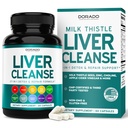 Lever Reiniging Detox & Reparatie 27 in 1 Formule - Melkdistel, Dandelion Root, Kurkuma, Artichoke Extract & Meer - Lever Detox Ondersteuning Supplement - 3rd Party Tested, Vegan Safe & USA Made (60 Tel.)