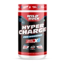 Wild Buck Hyper Charge Pre-X4 Hardcore Pre-Workout Supplement with Creatine Monohydrate, Arginine AAKG, Beta-Alanine & Muscle Pump Formula | Caffeinated Punch for Explosive Energy, Focus & Strength [100 Servings, Wild Berries]