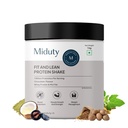 Miduty Fit and Lean Protein Shake | Low-Carb Protein Shake Sweetened with Xylitol & Stevia | Ashwagandha, Garcinia Cambogia, MCT Powder - for Weight Management - 1 KG