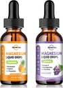 2 Pack Magnesium Complex Liquid Drops Ananas & Grape Flavor