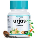 myUpchar Ayurveda Urjas Testosterone Booster Supplement Capsules | With Ashwagandha, Safed Musli, Gokshura & Kapikacchu | For Energy and Stamina Booster, Muscle Growth | Pre & Post Workout Supplement | For Men | 60 Veg Capsules | Pack of 1