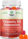 Natures Craft Vitamine D3 Gummies for Daily Wellness - Heerlijke D Volwassenen met 2000IE per Serving Bone Muscle & Immune Support Non-GMO Gelatine Glutenvrij (30 dagen levering)