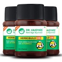DR. VAIDYA'S new age ayurveda Herbobuild Ds (Double Strength) Capsules | Ayurvedic Muscle & Mass Gainer For Enhanced Stamina & Peak Fitness | 30 Tablets per Pack | Pack Of 3