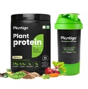 Plantigo Clean Plant Protein Powder for Men, Women - 24g Protein, 4.4g BCAA, 2g Leucine, Antioxidants, 11 Vitamins, 8 Minerals, Brown Rice, Pea Protein (Vanilla Flavored + Sipper Bottle 600ml)
