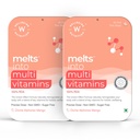 Wellbeing Nutrition Melts Plant Based Multivitamin for Men & Women for Increased Energy & Immunity | 100% RDA of Vitamin A, Vitamin B-Complex, Vitamin C, D3 K2, Ashwagandha & Ginseng (60 Oral Strips)