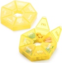 2PCS Wekelijkse pil Organisator Grote 7 dagen pil Box Organisator Dagelijkse Geneeskunde Case voor Vitamine Visolie Pillen Supplementen Artritis Vriendelijk