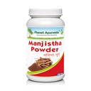 Planet Ayurveda Manjistha Powder 100 GM (Rubia Cordifolia) -Supports healthy skin cells & Helps to Maintain healthy blood circulation