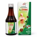 L-ZYME Digestive Enzyme Syrup - Advanced Ayurvedic Syrup For Digestion to Reduce Acidity, Bloating, Gas & gut Discomfort | Liver Detox supplement & Digestion | Body Purification & Immunity Booster | Infused with Bhringaraj, Kalmegh, and Bhumi Amla for Natural Detox & Metabolism (200ml)