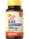 Sundance Sambucus Black Elderberry Capsules 