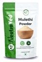 NeutraVed Mulethi Powder 100g | Natural Licorice Root Powder for Eating, Throat Comfort, Skin & Hair Care | Yashtimadhu for Multiple Uses | 100% Natural Grade Licorice - 100g