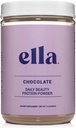 Ella Chocolate Collageen Protein Powder for Women - Daily Beauty Protein Powder with Grass-Fed Collagen Peptides - Non-GMO, Gluten-Free, No Artificial Sweeteners - 20 Servers