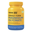 Tata 1mg Magnesium Glycinate | 300mg | 100% Magnesium from Bisglycinate only| Unbuffered | Supports Sleep Management & Muscle Recovery | 60 Tablets