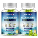 L-Theanine Gummies 400mg, Kauwbare Theanine Supplement voor volwassenen & Kids 4+, Natuurlijke Stress Relief, zzZ & Focus Supplement, Veganistisch, Lage Suiker, Niet-Drowsy, Citroen Smaak, 120 Kauwtabletten