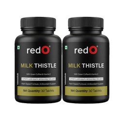 redO Milk Thistle & Herbal Extracts | Supports Healthy Function, Digestion & Metabolism | Veg Capsules for Men & Women | 60 Capsules (60 Days Supply)