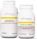 Integrative Therapeutics Bundle with Active B-Complex, 60 Capsules & Magnesium Glycinate Plus, 120 Tablets - Active B-Complex to Support Energy Metabolisme* - Support Brain Health, Heart Health & Nerve