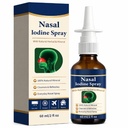 Iodine Nasal Spray - Natural Nasal Iodine Spray with Fulvic Acid,1% Povidone Iodine Gentle Cleanses Nasal Passages for Daily Care,60ml/2 FLoz - 150+ Uses (1)