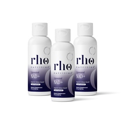 Rho Nutrition Liposomal NAD+  Helpt ondersteuning Normale Cellulaire Gezondheid, Gezonde Vergrijzing, Energie Metabolisme & Vitaliteit 3 Pack
