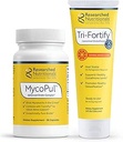Onderzoek naar de voeding Mold Detox Duo - MycoPul Advanced Toxin Binder (30 Capsules) & Tri-Fortify Liposomale Glutathion (8 Oz) - 2 producten Made to Support Removal of Mycotoxines