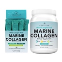 AMANDEAN Marine Collagen Duo. 500g Container + 30 Reispakketten. Gehydrolyseerde vis Collagen Peptiden voor huid, haar en nagels. Pescatarian, Keto & Paleo-Friendly, Unflavored